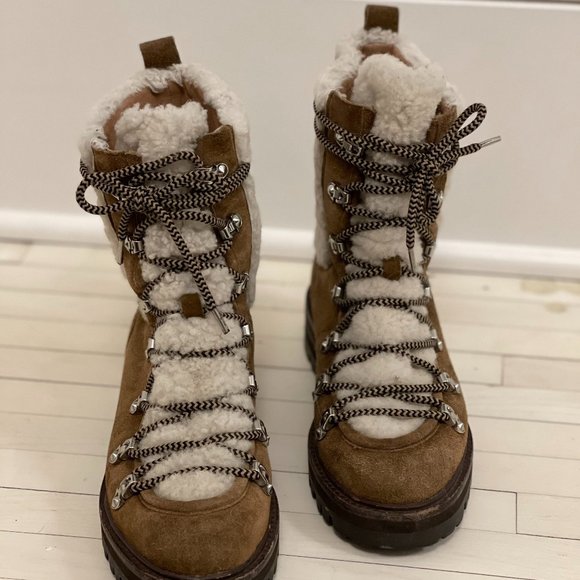 Sigerson Morrison Shoes - Sigerson Morrison Isla Shearling Boot 38, with Box